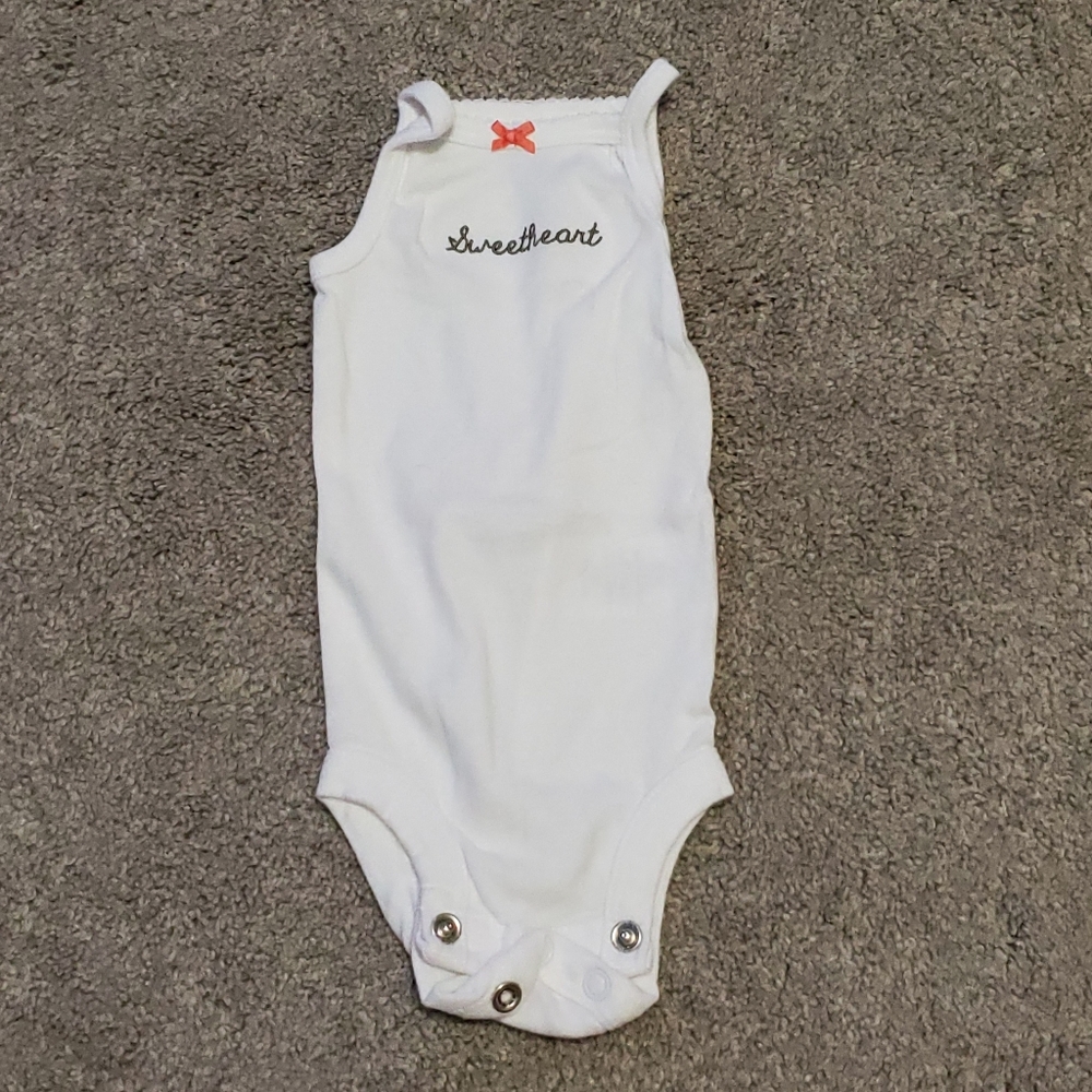 Baby girl tank top onesie